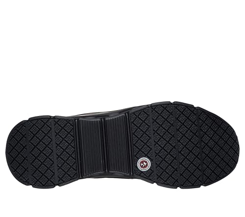 Skechers Men's Slip-Resistant Glide-Step Pro Slip-ins Work Sneakers, Black, 8.5