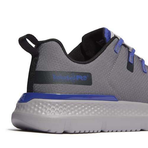 Timberland PRO Men's Intercept Steel Safety Toe Industrial Athletic Work Shoe, Medium Grey/Blue, 13M