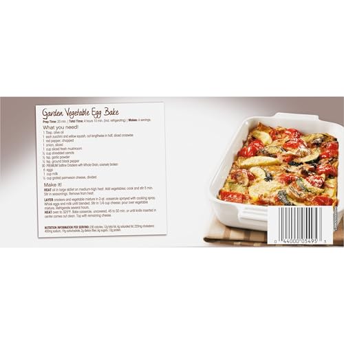 Premium Saltine Crackers, with Whole Grain Wheat, Lunch Snacks, 1.06 lb