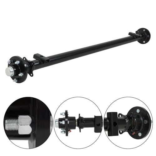 WFLNHB 3,500 lb Idler Trailer Axle 3500 lb Idler 5 Lug 61 Inch Hub Face 46 Inch Spring Center 48 Inch Wide Frame 5 on 4.5 Inch