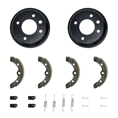 Notonmek 1011137 101146302 101816301 101146302 1011296 Golf Cart Brake Drum Hub Brake Shoes And Brake Shoes Spring Kit Compatible With Club Car DS 1981-1994