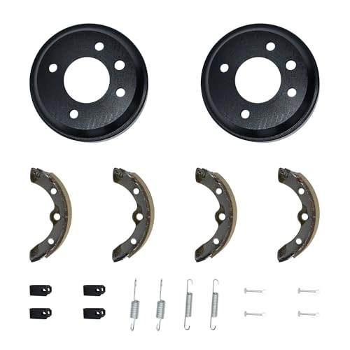 Notonmek 1011137 101146302 101816301 101146302 1011296 Golf Cart Brake Drum Hub Brake Shoes And Brake Shoes Spring Kit Compatible With Club Car DS 1981-1994