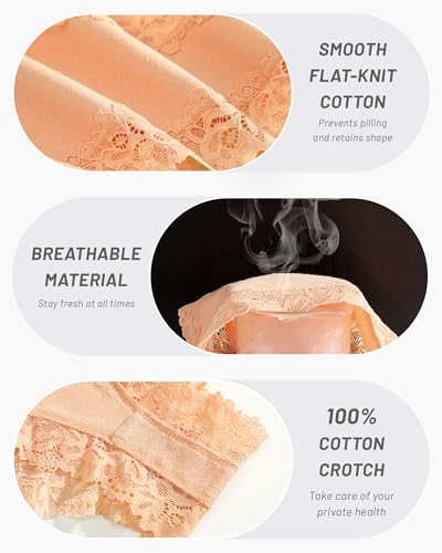 FINETOO Cotton Underwear for Women Sexy Panties Lace Hipster Low Rise Breathable thongs tanga lingerie swimsuits clothing dresses outfits bras Apparel Wear gym cute outdoors christian resort active