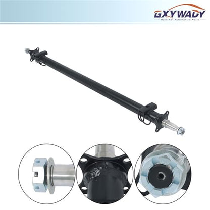 GXYWADY 3500lbs Trailer Axle Only Beam with Idler 61 Inch Hub Face 46 Inch Spring Center