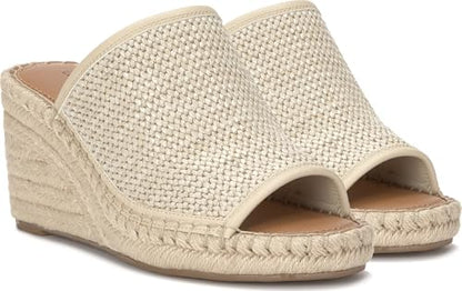 Lucky Brand Cabriah Woven Espadrille Wedge Sandal, Stucco/Stucc, 11