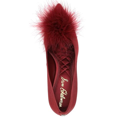 Sam Edelman Women's Hazel Plush Pump Deep Scarlet 7 M