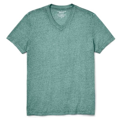 Lucky Brand Men's Venice Burnout V-Neck Tee Shirt, June Bug, XL