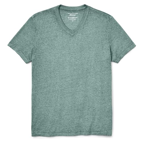 Lucky Brand Men's Venice Burnout V-Neck Tee Shirt, June Bug, XL