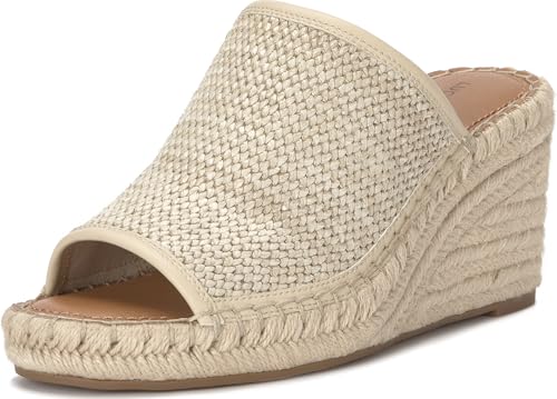 Lucky Brand Cabriah Woven Espadrille Wedge Sandal, Stucco/Stucc, 11