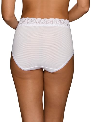 Vanity Fair Women's Flattering Lace Panties: Lightweight & Silky with Superior Stretch, White, 8