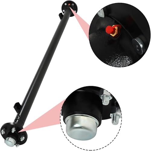 WFLNHB 3,500 lb Idler Trailer Axle 3500 lb Idler 5 Lug 61 Inch Hub Face 46 Inch Spring Center 48 Inch Wide Frame 5 on 4.5 Inch