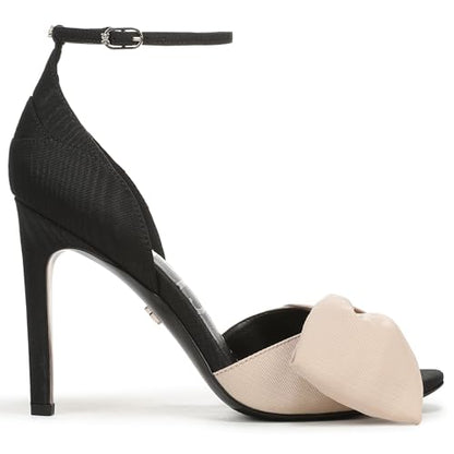 Sam Edelman Women's Ida Heeled Sandal Black/Honey Sand 7 M
