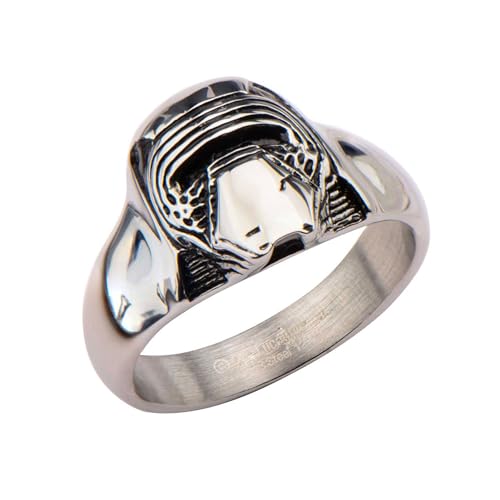 Star Wars Jewelry Episode 7 Kylo Ren Stainless Steel 3D Ring, Size 10