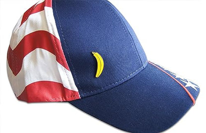 Novel Merk Tropical Fruits – Banana & Other Lapel Pin, Hat Pin & Tie Tack Set - with Clutch Back (3-Banana)