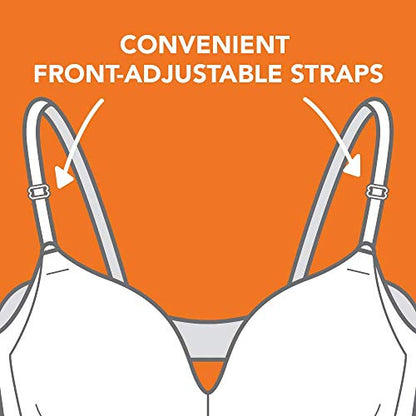 Pink Wear Everywhere Lightly Lined Bra - Warner's Women's No Side Effects Underarm-Smoothing Comfort Wireless Lightly Lined T-Shirt Bra 1056