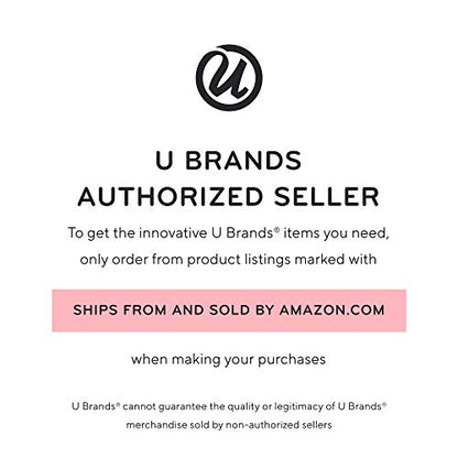 U Brands Magnetic Chalkboard, 11" x 15.5", Frameless, Premium Matte Surface, Includes Marker and Magnet