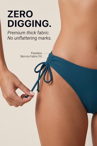 Daci Teal Bikini Sets for Women - Two Piece Scoop Neck Swimsuit Full Coverage Bathing Suit 2026 S