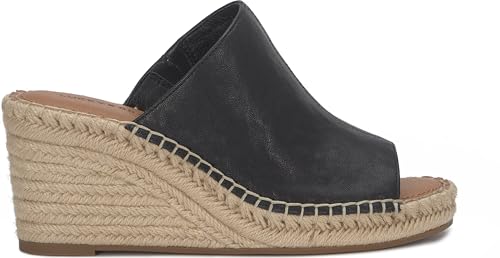Lucky Brand Women's Cabriah Espadrille Wedge Sandal, Black, 7