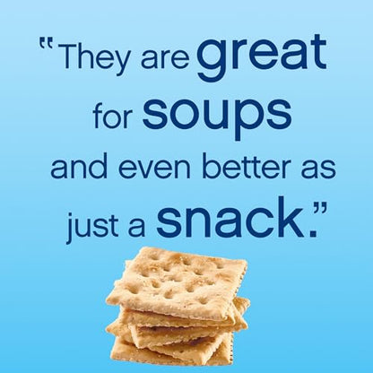 Premium Saltine Crackers, with Whole Grain Wheat, Lunch Snacks, 1.06 lb