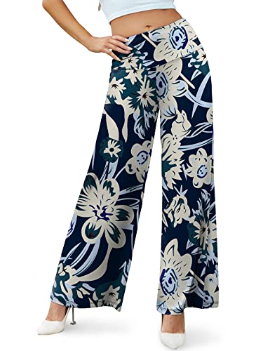 Arolina Women's Stretchy Wide Leg Palazzo Lounge Pants Casual Comfy High Waist Palazzo Pants