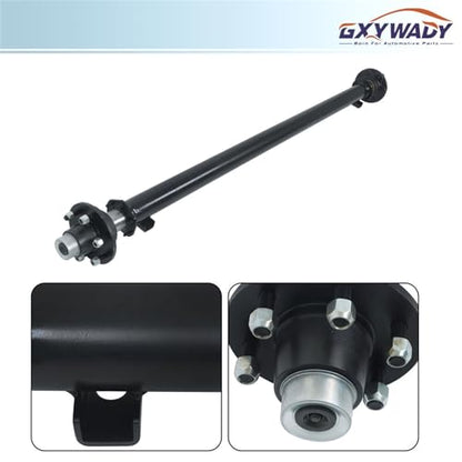 GXYWADY 6 Lug 5.5 Inch 6000Lbs Trailer Axle 73 Inch Hub Face 58 Inch Spring Center