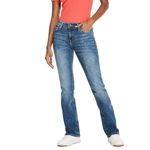 Aero Mid Rise Bootcut Jean, Medium Wash, 16 Regular