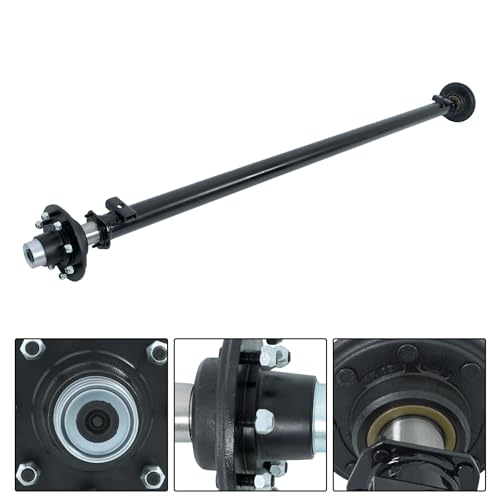 Thomletha Trailer Axle 8 on 6.5 Inch 89 Inch Hub Face 74 Inch Spring Center 7000 Lbs Capacity
