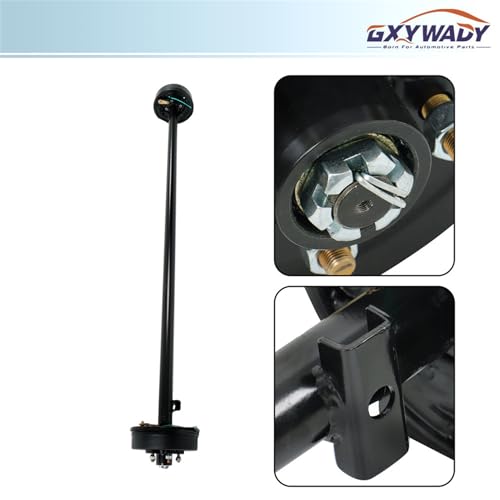 GXYWADY 3500lbs Trailer Axle Electric Brake 5 Lug 4.5 Inch Trailer Axle 89 Inch Hub Face 74 Inch Spring Center