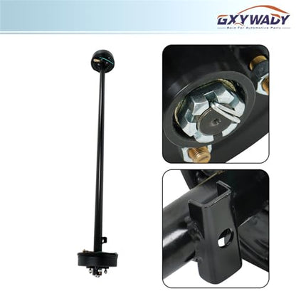 GXYWADY 3500lbs Trailer Axle Electric Brake 5 Lug 4.5 Inch Trailer Axle 89 Inch Hub Face 74 Inch Spring Center