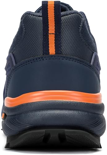 SKOKOD Men's Steel Toe Shoes Composite Work Safety Casual Fashion Sneakers Industrial Construction Comfortable Puncture Proof Indestructible Grey 9