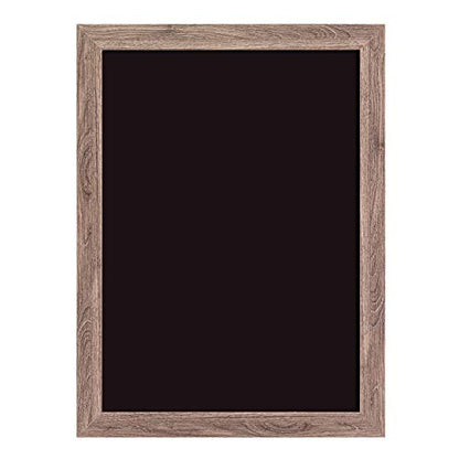 U Brands Magnetic Chalkboard, 24" x 18", Rustic Wood Style Frame, Premium Matte Surface, Includes Marker