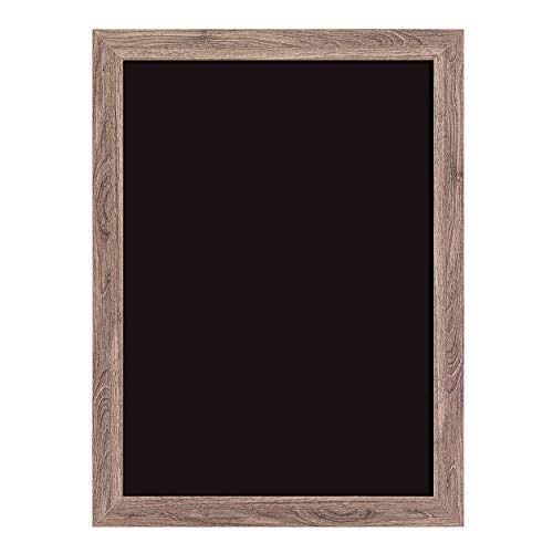 U Brands Magnetic Chalkboard, 24" x 18", Rustic Wood Style Frame, Premium Matte Surface, Includes Marker