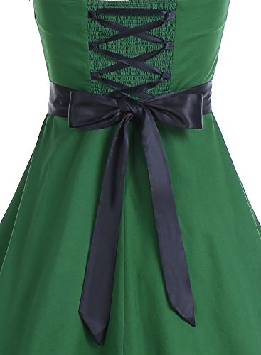 Vintage 1950s Cocktail Dress - Retro Halter Swing Dress for Party & Wedding