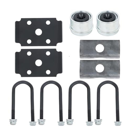 Thomletha Trailer Axle 2000 lbs Axle Beam 4 Lug Trailer Axle 56.5 inch Hub Face 46.5 inch Spring Center