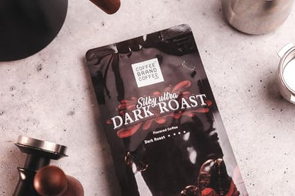 Silky Dark Roast Coffee Brand Coffee | Bold and Rich Blend of Premium | Luxurious, and Robust Whole Beans Coffee | Experience A Delicious, Velvety-Smooth, Strong Taste | 12 Oz