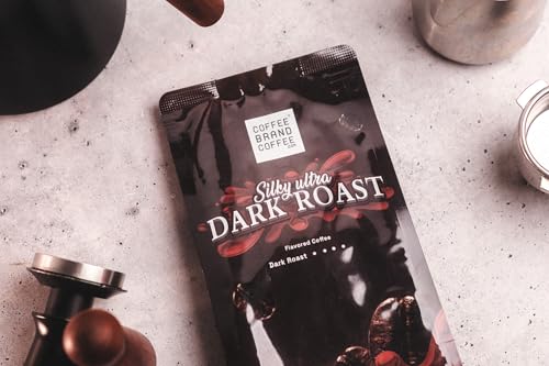 Silky Dark Roast Coffee Brand Coffee | Bold and Rich Blend of Premium | Luxurious, and Robust Whole Beans Coffee | Experience A Delicious, Velvety-Smooth, Strong Taste | 12 Oz