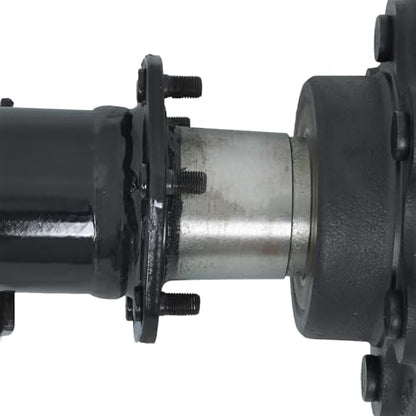 labwork 6000Lbs 6 Lug Trailer Axle 95 Inch Hub Face 80 Inch Spring Center 6 x 5.5 Bolts for Light Duty Trailers
