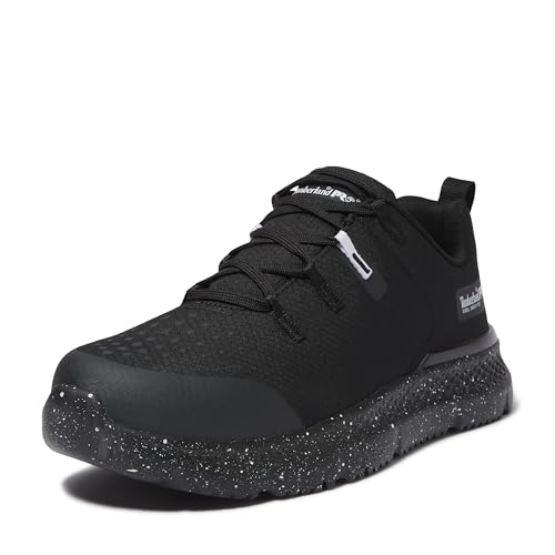 Timberland PRO Men's Intercept Steel Safety Toe Industrial Athletic Work Shoe, Black/White, 11.5W