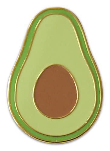 Novel Merk Avocado Fruit Lapel Pin, Hat Pin & Tie Tack Set with Clutch Back (3-Piece)