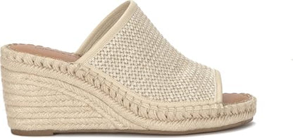 Lucky Brand Cabriah Woven Espadrille Wedge Sandal, Stucco/Stucc, 11