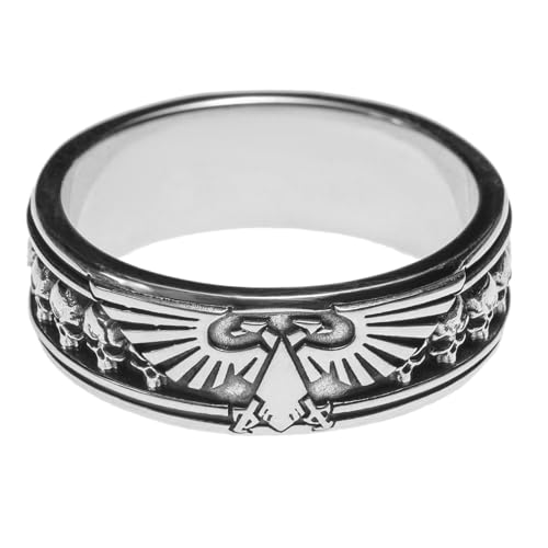 Starforged Insignia Aquilon Imperium of Man Warhammer Imperial Aquila Ring Silver Warhammer 40K