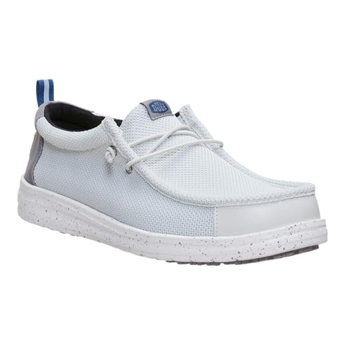 HEYDUDE Wally Work CE Dawn Blue Size 10, Mens Shoes, Men's Slip-on Loafers, Comfortable & Light-Weight