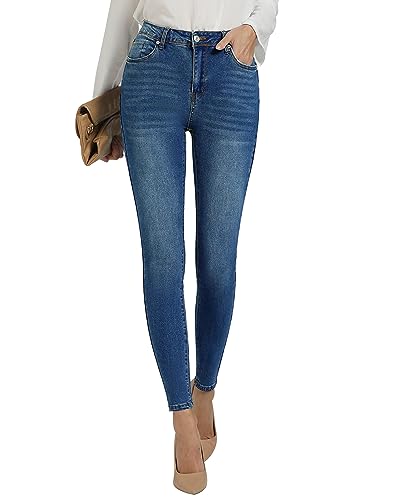 GRAPENT Jeans Women Jean Leggings for Women High Waisted Tummy Control Pants Colored Skinny Jeans for Women High Waist Jeggings Cute Clothes Denim Outfit Color Dark Blue Medium Size 8 Size 10