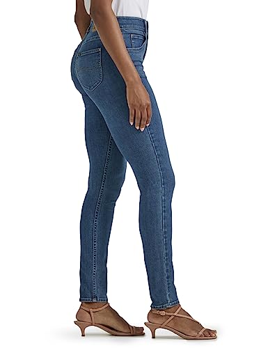 Lee Women's Ultra Lux Comfort with Flex Motion Skinny Leg Jean with Ever Fit Blue Format 12