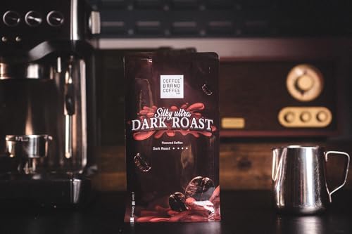 Silky Dark Roast Coffee Brand Coffee | Bold and Rich Blend of Premium | Luxurious, and Robust Whole Beans Coffee | Experience A Delicious, Velvety-Smooth, Strong Taste | 12 Oz