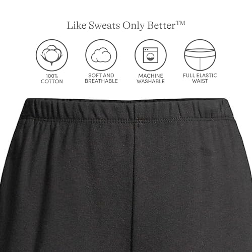 Lands' End Women s Sport Knit Pants Black Regular Medium