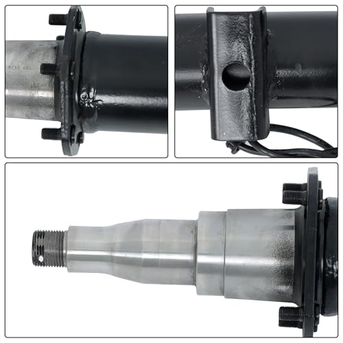 Thomletha Trailer Axle Only Beam with Idler 75 Hub Face 58 Spring Center 7000lbs