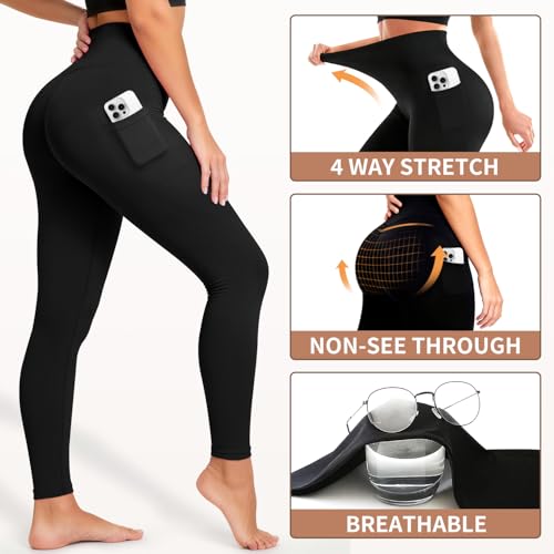 Laite Hebe Leggings for Women - High Waisted Full Length Buttery Soft Yoga Pants for Workout Athletic Daily