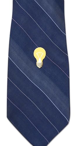 Novel Merk Lightning Bolt – Electrician Lapel Pin, Hat Pin & Tie Tack Set - with Clutch Back (3- Light Bulb)