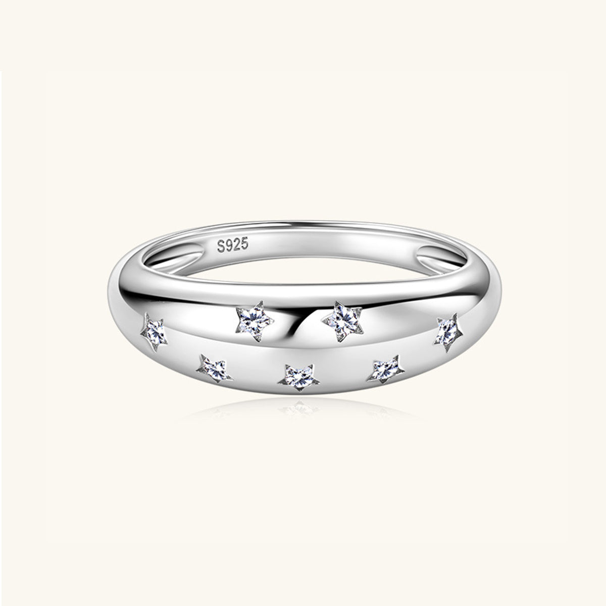 Delicate Moissanite Star Ring for Women